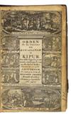 JUDAICA.  Orden De las Oraciones de Ros-Asanah y Kipur . . . Nuevamente corregidas.  1717